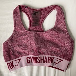 Maroon Gymshark Flex Sports Bra